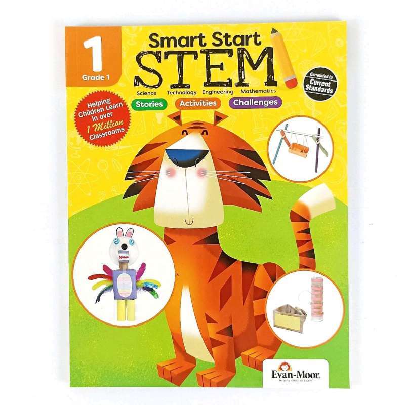 Promo Evan-Moor Smart Start STEM Grade 1 Activity Book Hands-on STEM ...