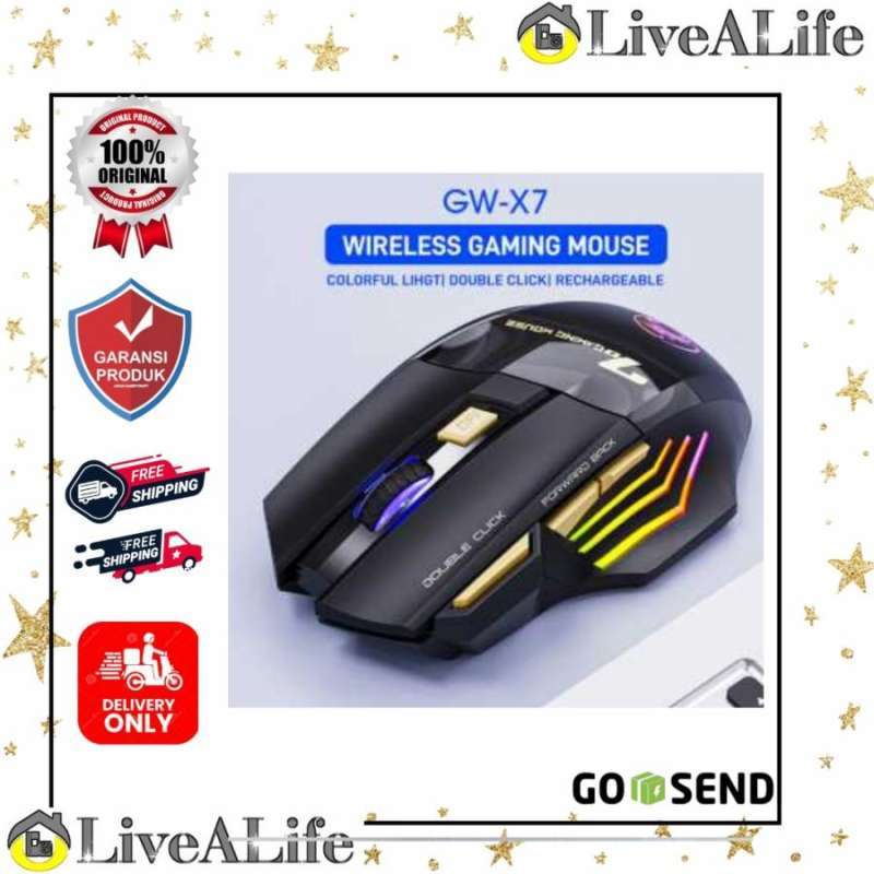 Jual Imice Wireless Gaming Mouse Ergonomic Rgb Rechargeable 3200 Dpi Gw