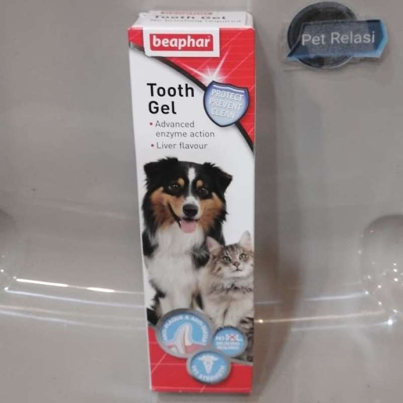 Jual Pasta Gigi Untuk Anjing Dan Kucing Beaphar Tooth Gel 100 Gr Di