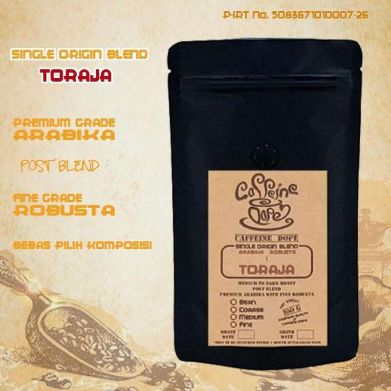Jual Kopi Single Origin Blend Toraja 100 Gr - Bean/Biji & Ground/Bubuk ...