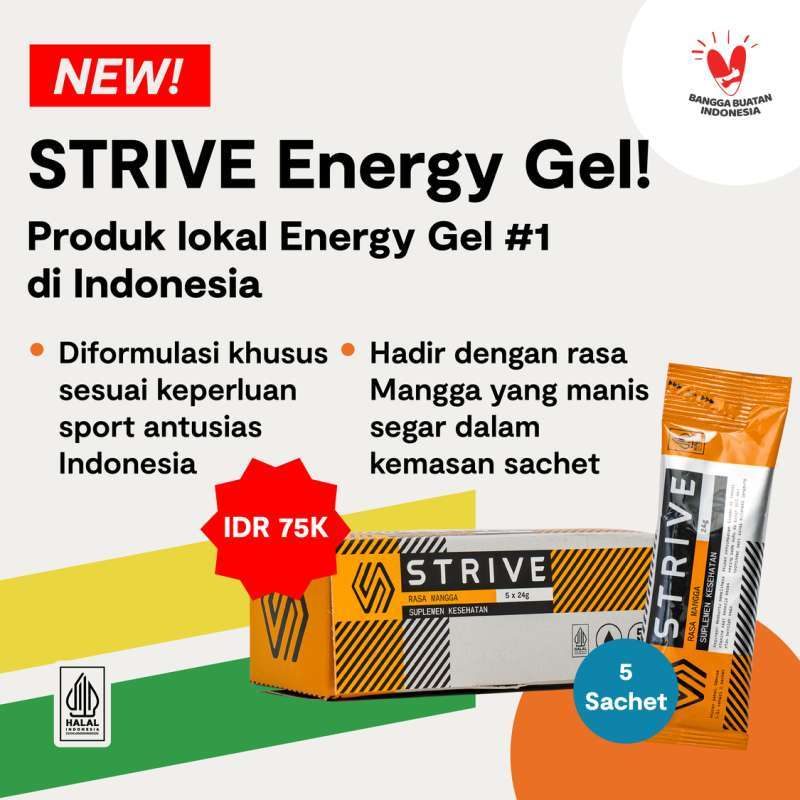 Jual Strive Energy Gel Mangga 24 gr x 5 sachet di Seller STRIVE