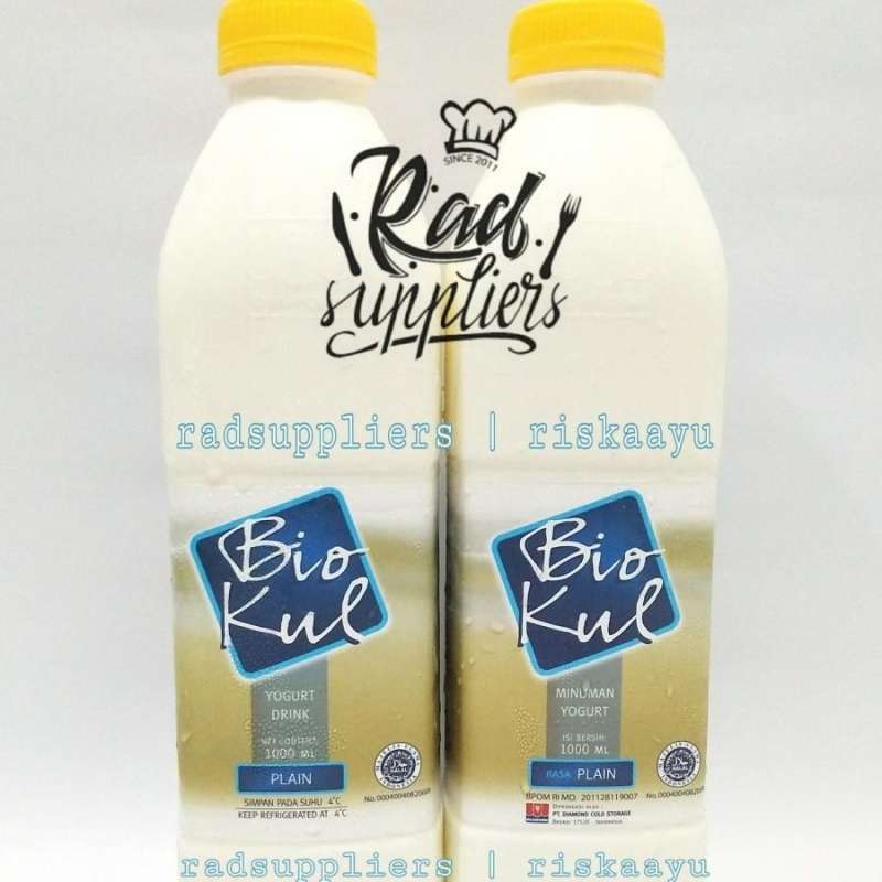 Jual Biokul Drink Yogurt Plain 1Liter.. Yogurt Cair Rasa Plain 1Liter