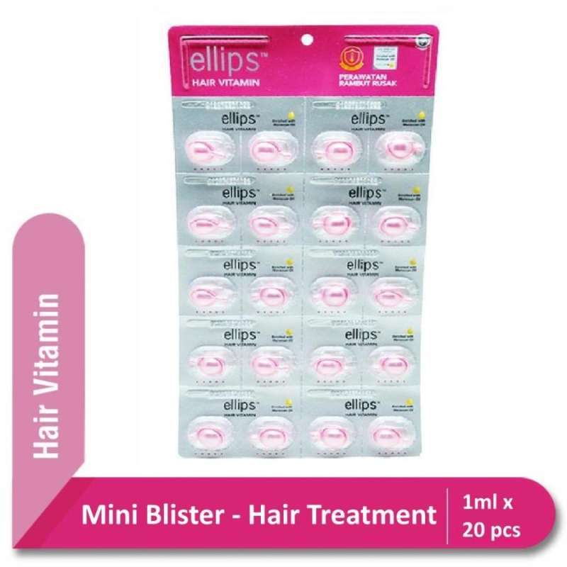 Jual Ellips Hair Vitamin Moroccan Oil Hair Treatment 1 Strip Isi 20 Pcs