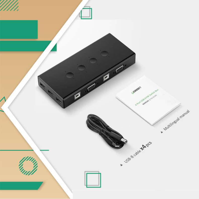 Jual UGREEN 4Port USB KVM Switch Box di Seller Cullen darrel