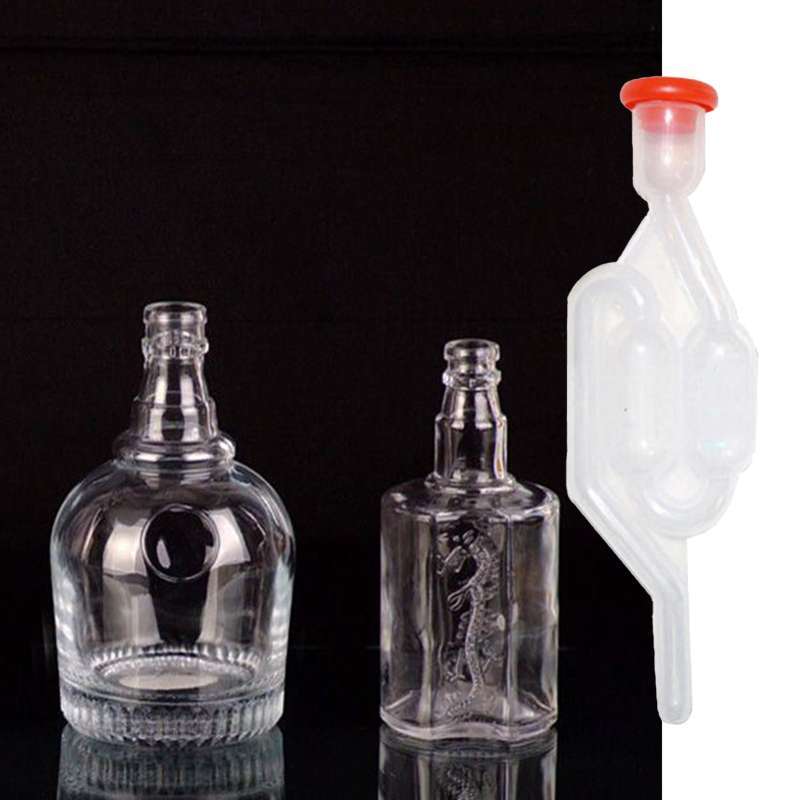 Jual Airlock SShape Twin Bubble Transparent Bubble Grommet Homebrew