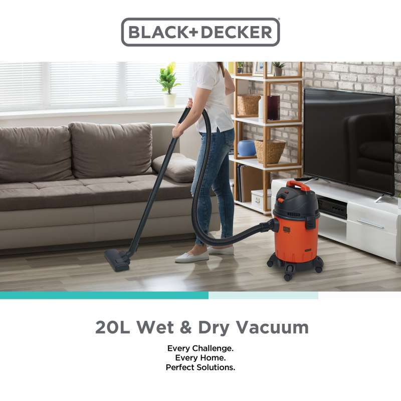 Jual Black+Decker Vacuum Cleaner Wet & Dry 20L (BDWD20B1) di Seller