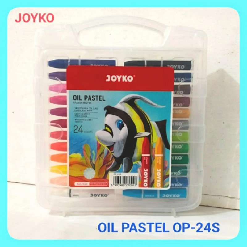 Promo Crayon/Oil Pastel 24 Warna Joyko Op24S. di Seller
