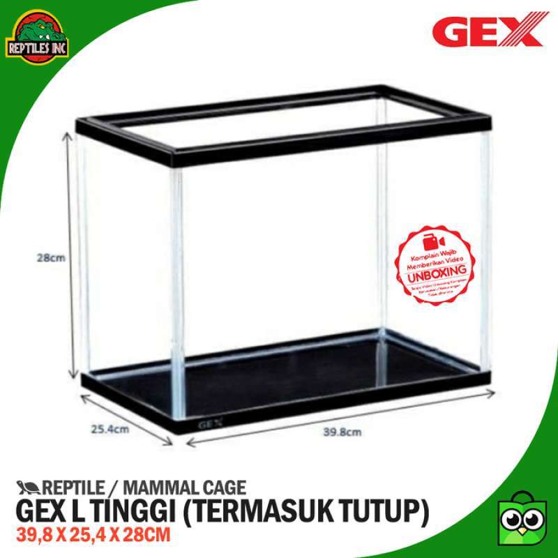 Promo Gex Reptil Akuarium Tinggi / Kandang / Terrarium Diskon 13 di