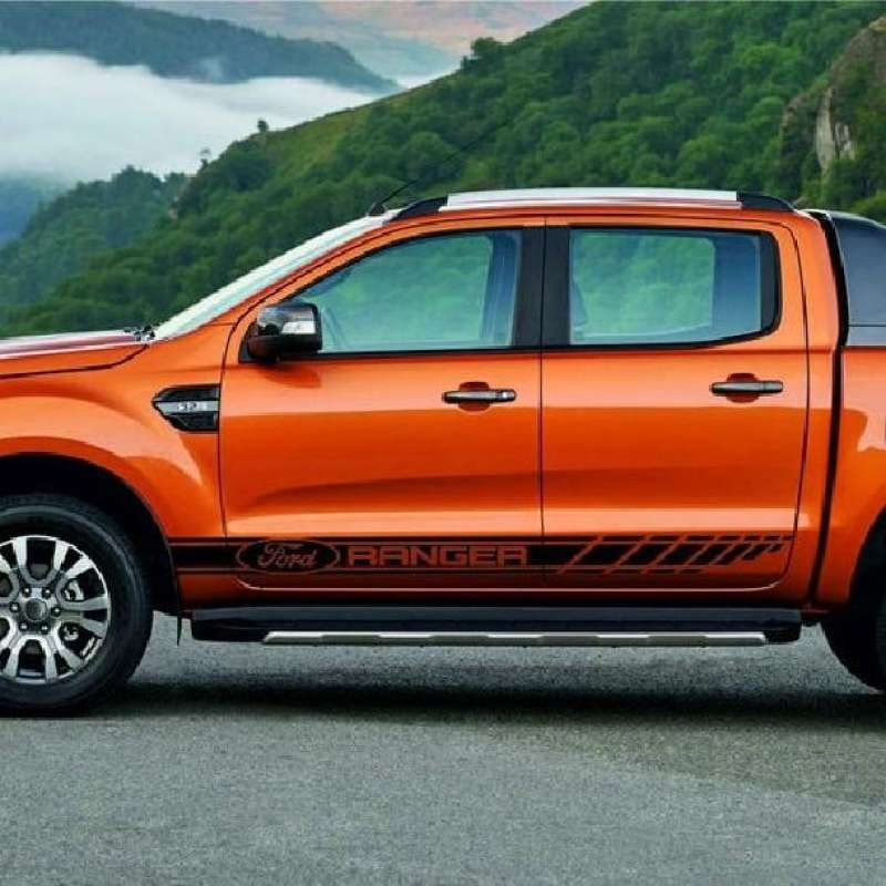 Jual Sticker Decal Body Bawah Samping Kiri Kanan Ford Ranger Stripes ...
