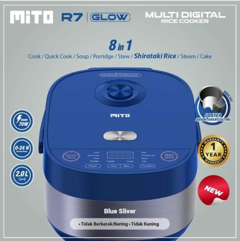 Jual Ricecooker Mito R7 Glow 8 in 1 Rice Cooker Kualitas Jepang Mitochiba di Seller HaveArt