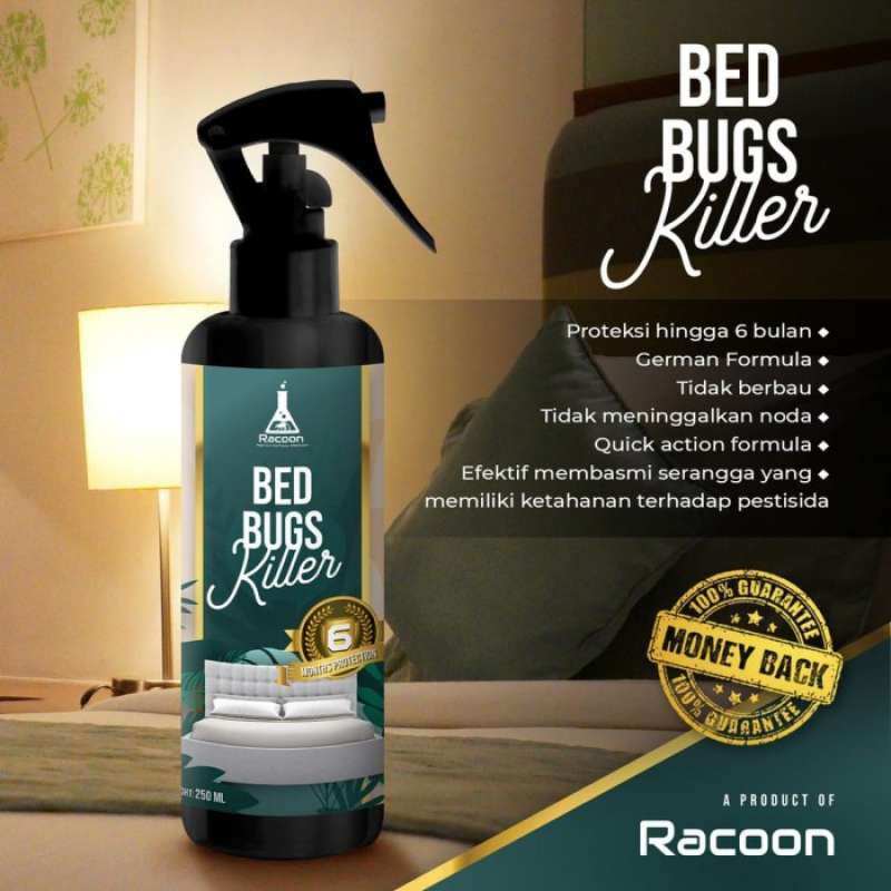 Jual Racoon Bed Bugs Killer Obat Anti Kutu Tungau Kasur Sofa & Karpet