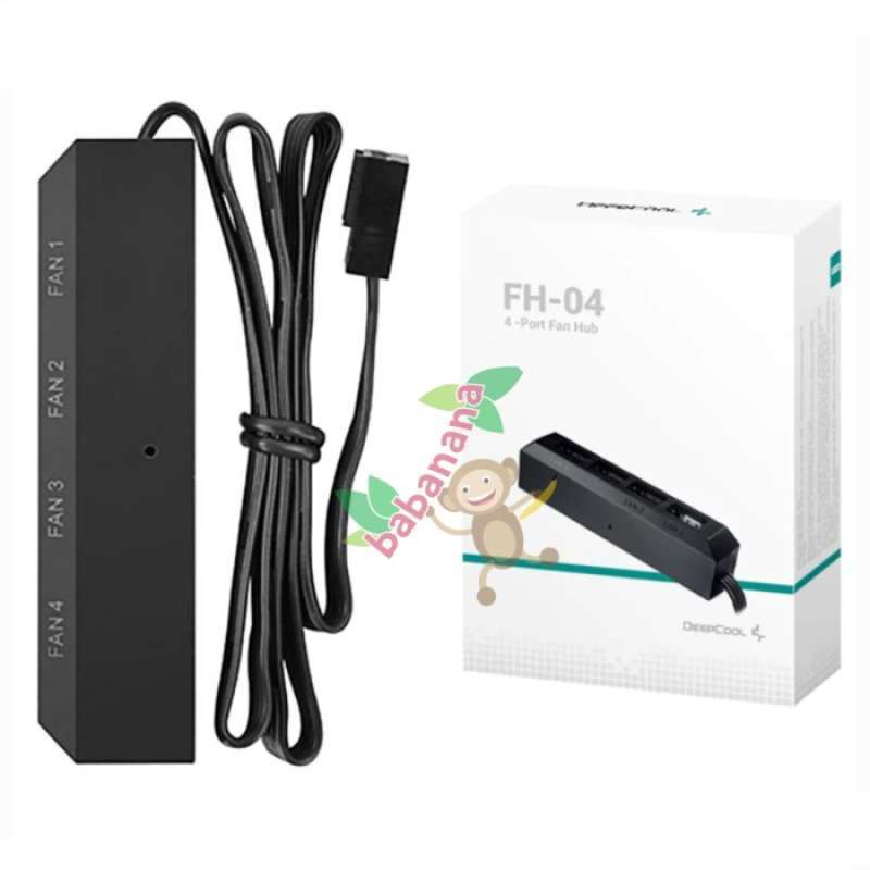 Promo Original Deepcool FH 04 Fan 4 pin pwm splitter cabang hub kabel ...