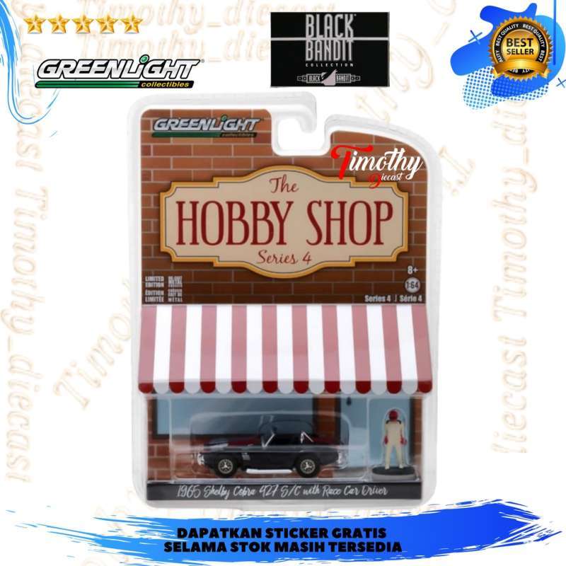 Promo Greenlight 1965 Shelby Cobra 427 With Driver Race Car Hobby Shop