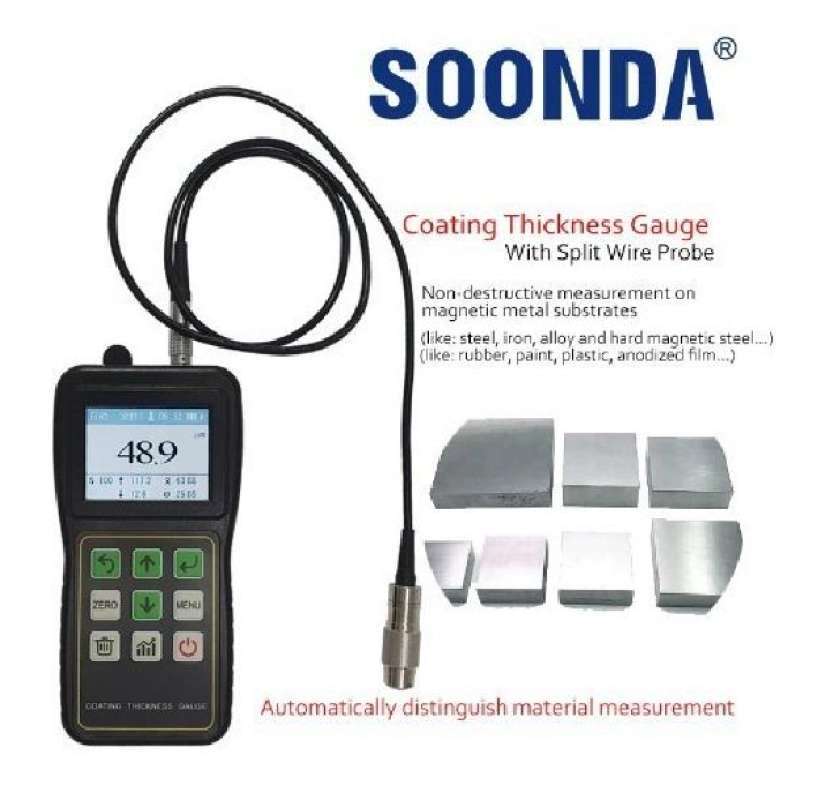 Jual 2in1 Thickness Gauge For Cars Paint Split Wire Probe Automatical