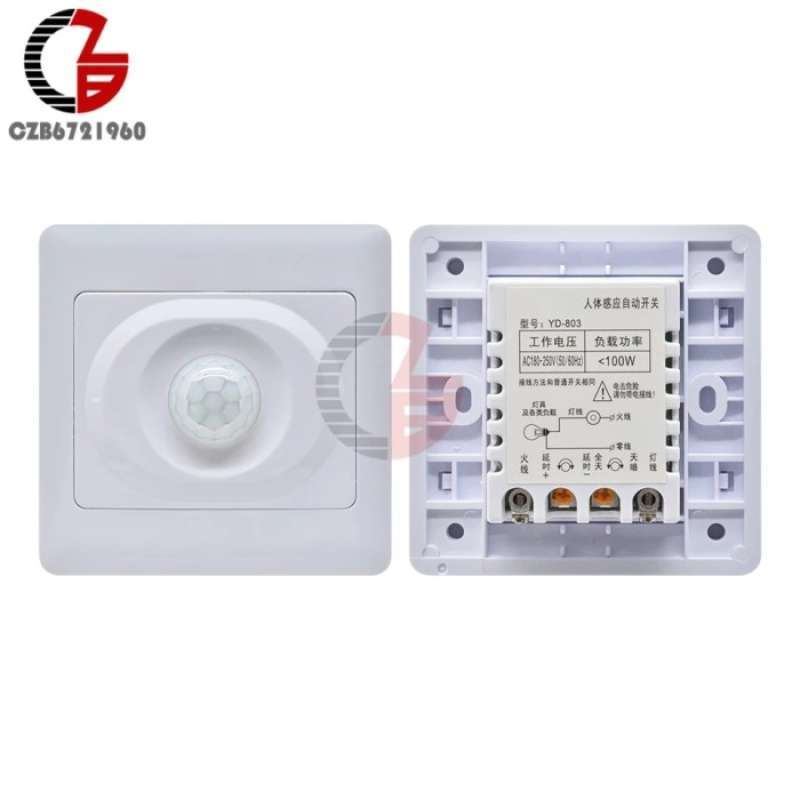 Jual PIR sensor Gerak 220V 50 60Hz Otomatis On Off Lampu Saklar Lampu ...