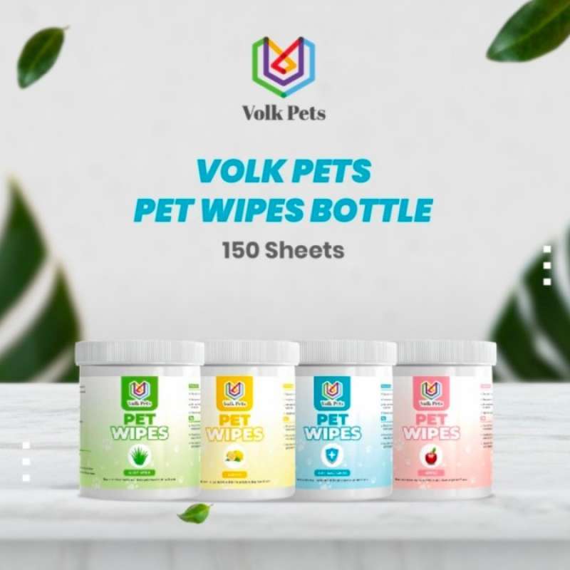 Jual Aloe Vera Pet Eyes Wipes Tear Stain Remover 150 Pads Dog & Cat di