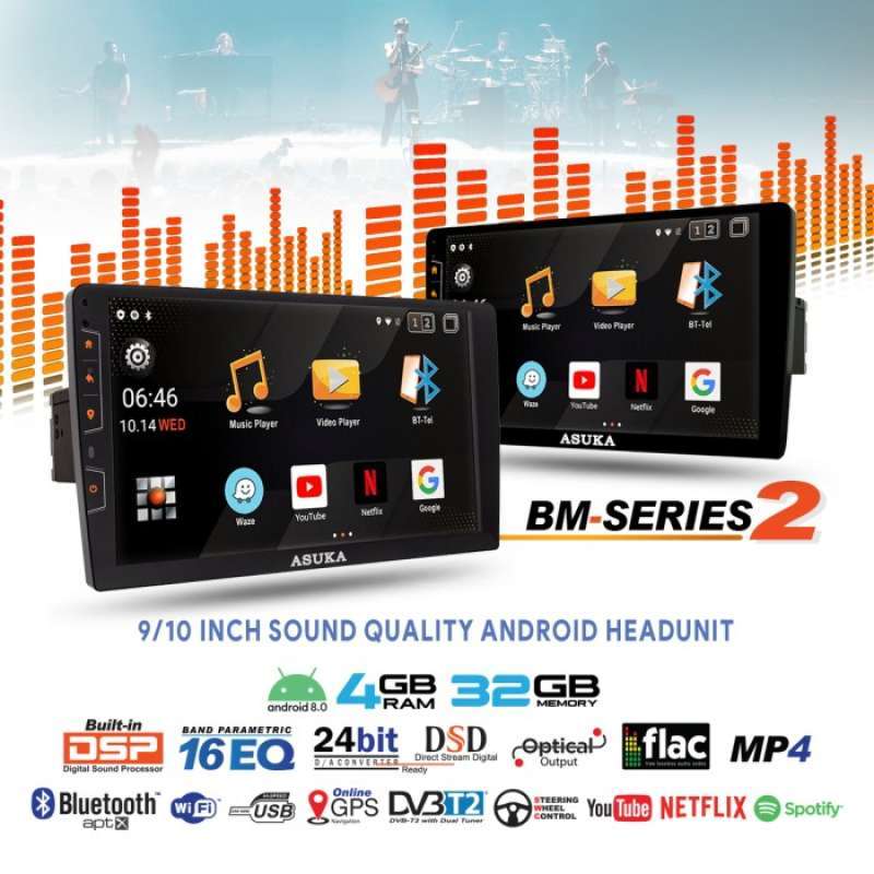 Jual Head Unit Asuka BM 2 Series 210 10 Inch Include TV Tuner di Seller