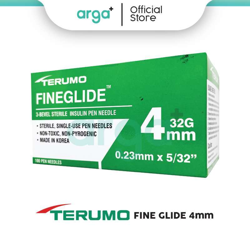 Jual Jarum Insulin Terumo FineGlide 4mm 32G / Insulin Needle Terumo Box