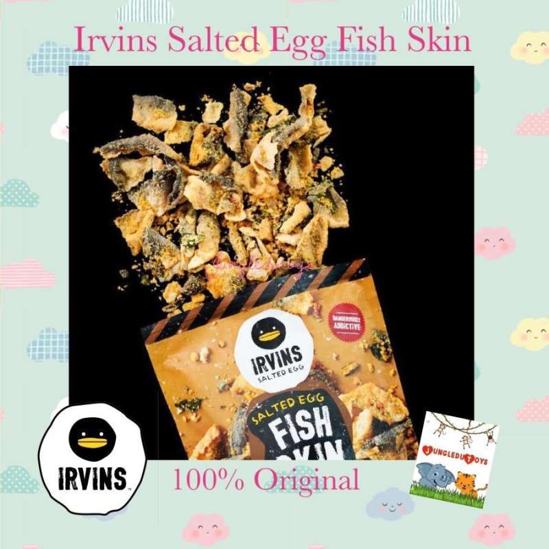 Jual Irvins Salted Egg Fish Skin Singapore Original Krupuk Kulit Ikan