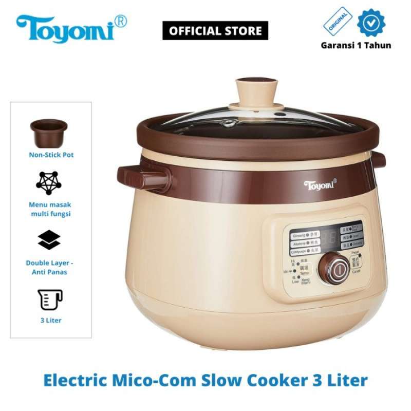 Promo TOYOMI ELECTRIC SLOW COOKER 3 Liter SC 3001 Diskon 6