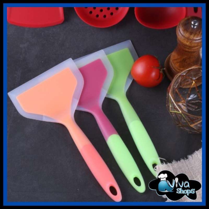 Jual Spatula Silikon Tamagoyaki Henoat Resistant BPA FREE / Spatula