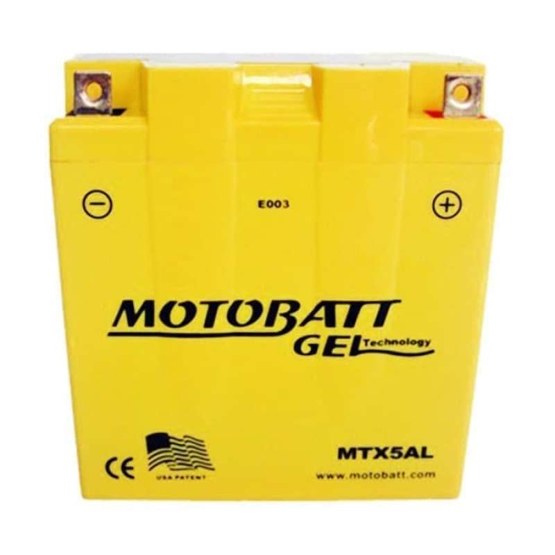 Jual Aki Motor Bajaj Pulsar 135 MTX5AL Motobatt Accu Kering Gel di