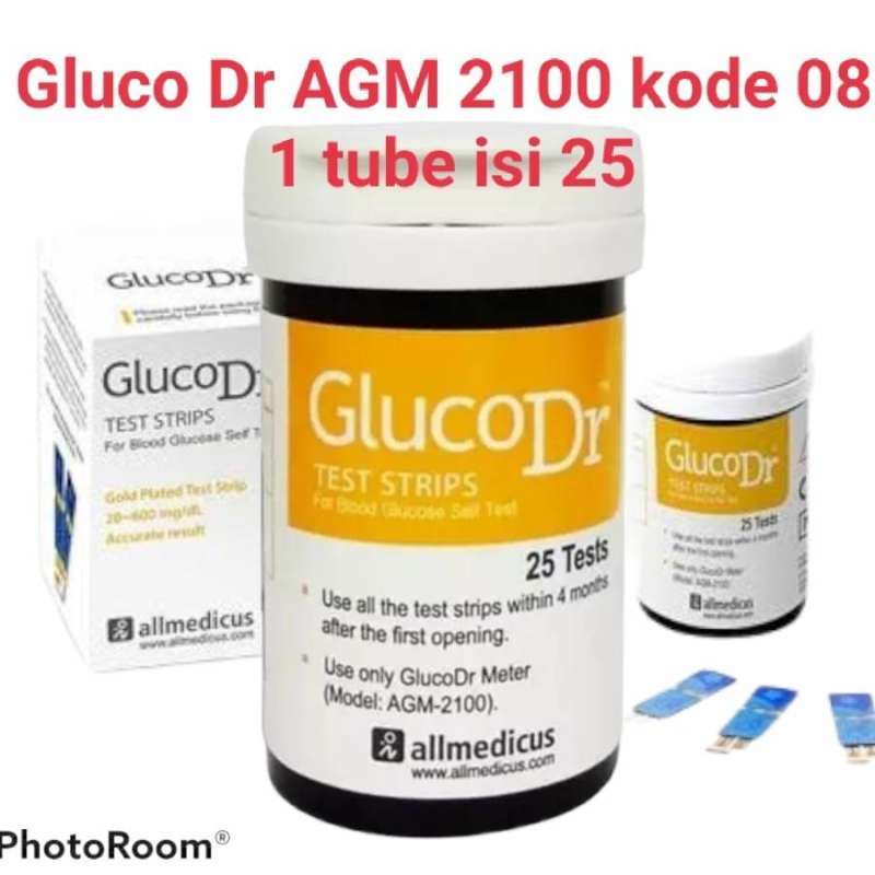 Jual Alat Ukur Cek Gula Darah Glucodr gluco dr Test Strip Code 8 AGM