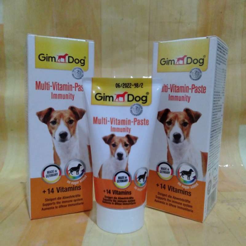 Jual Gim Dog Multi Vitamin Paste Immunity 50 gram multivitamin anjing