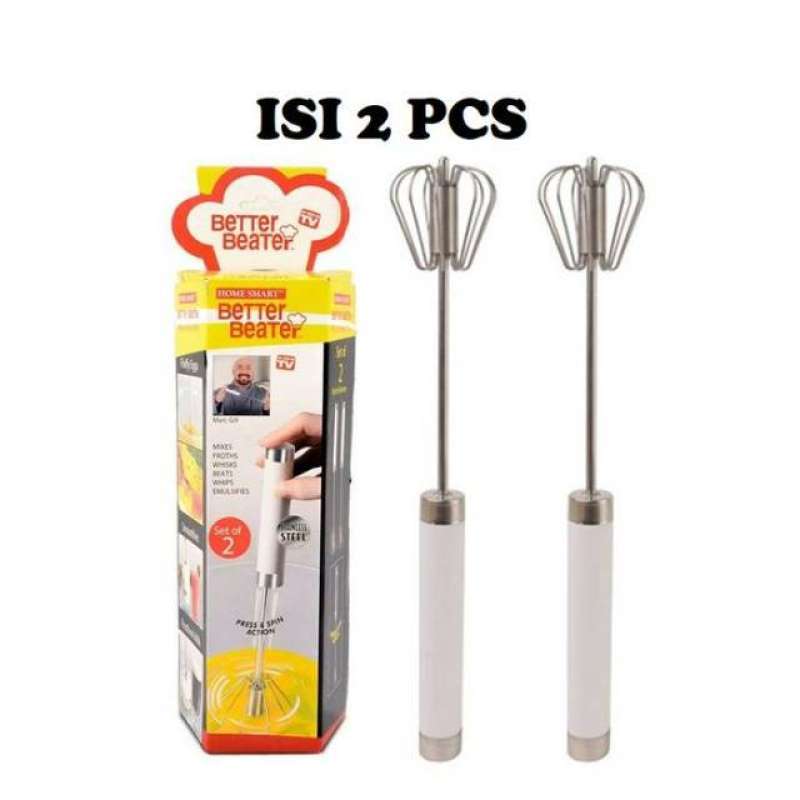Promo Better Beater Hand Mixer Otomatis Manual 1 Box Isi 2 Pcs