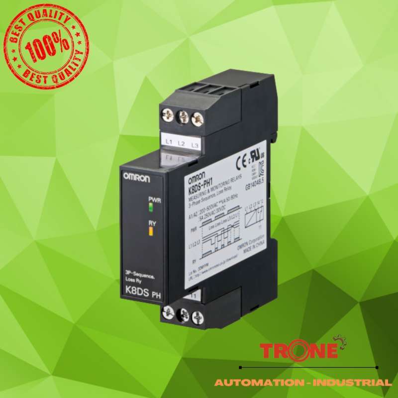 Jual Monitoring Relay K8DSPH1 Omron Kontrol Phase Relay READY STOK di