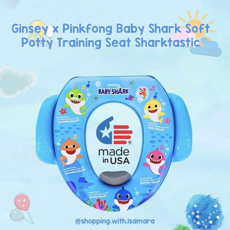 Jual Ginsey Pinkfong Baby Shark Potty Training Seat Sharktastic