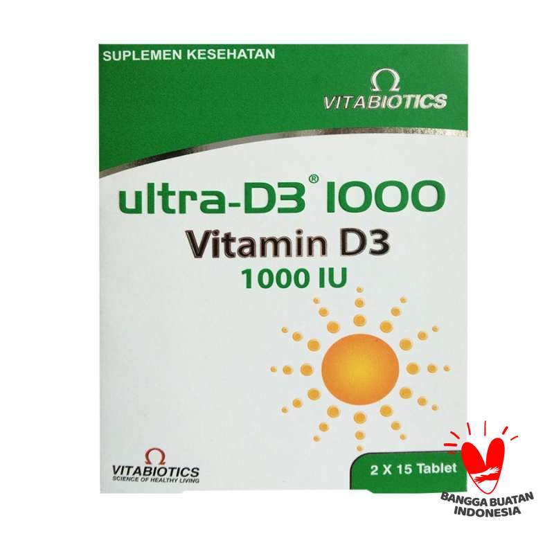 Jual Vitabiotics Ultra Vitamin D3 1000 IU 30 Tablets di Seller Francis ...