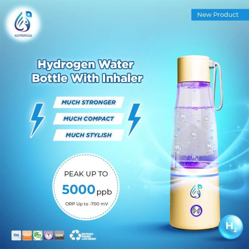 Jual Botol Hydrogen Air Hidrogen Inhaler Antioxidant Hidromizu Plus ...
