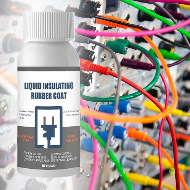 Promo Liquid Electrical Tape High Temperature Glue 50ml Bottle Flexible Insulating White White