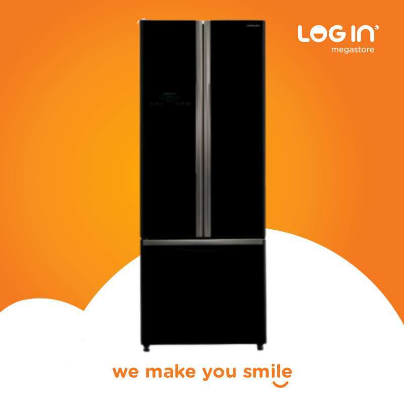 Jual Hitachi Kulkas Side By Side 3 Pintu RWB56PGD9GBK 456 L di Seller LOG IN MEGASTORE Official