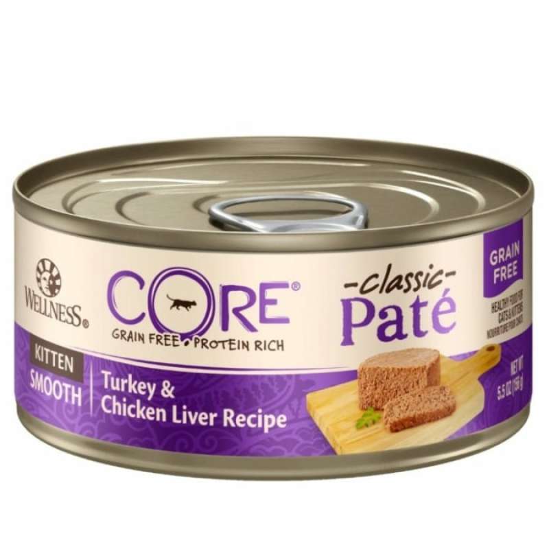 View of Jual Wellness Core Pate Kitten: Turkey & Chicken Liver Recipe - Wet Cat ...