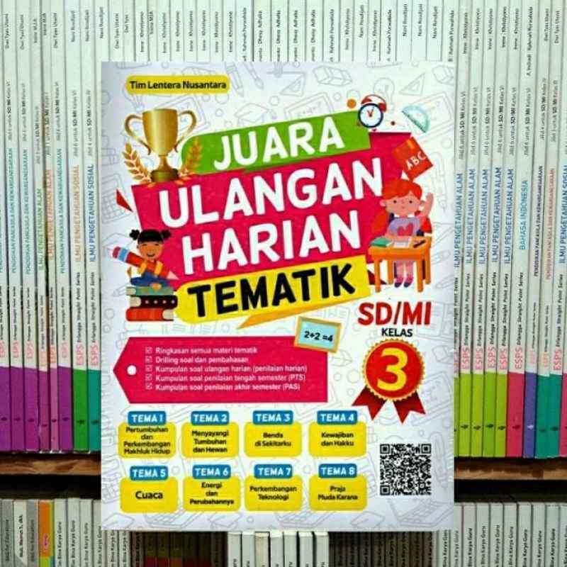 Jual Buku Juara Ulangan Harian Tematik kelas 3 SD/MI kurikulum 2013 ...