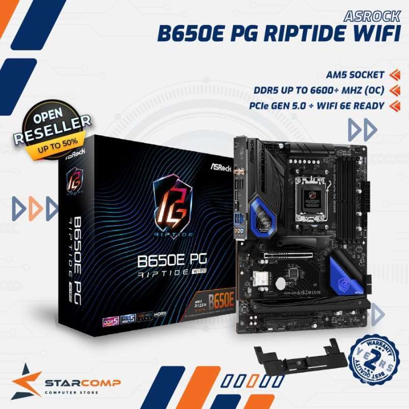 Jual ASRock B650E PG Riptide WIFI Motehrboard AM5 AMD B650 DDR5 di ...