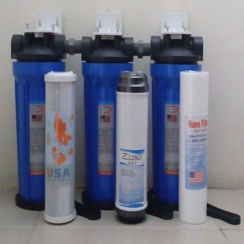 Promo Paket 3 Filter Air Pam Dan Sumur / Air Tanah Diskon 15 di Seller