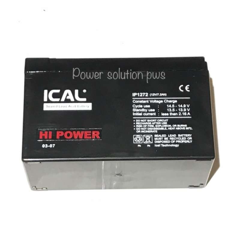 Promo Tanpa Merk Accu Aki Baterai Batere Kering UPS ICA / Aki ICAL