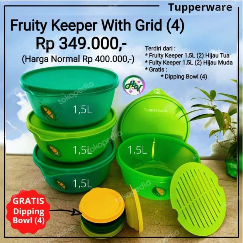 Promo fruit kepper tupperware Diskon 57 di Seller kezi store Kota Jakarta Timur, DKI Jakarta