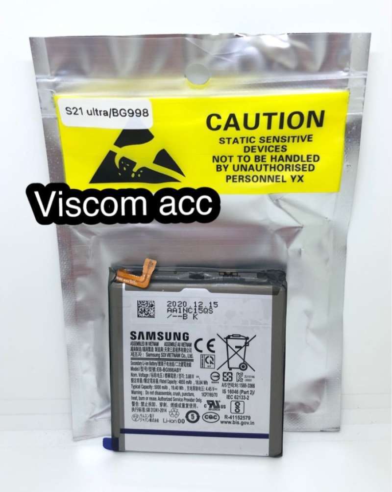 Promo Baterai Samsung S21 ultra Original EB- BG998 ABY Diskon 43% di