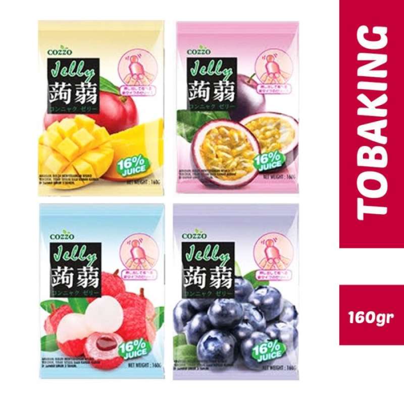 Jual COZZO Jelly Fruit Jeli Agar Lychee Mangga Blueberry Markisah Peach