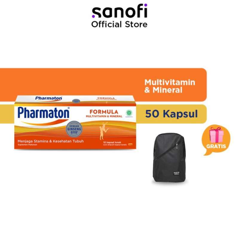 Jual Pharmaton Formula 50s Multivitamin Jaga Stamina + FREE Backpack