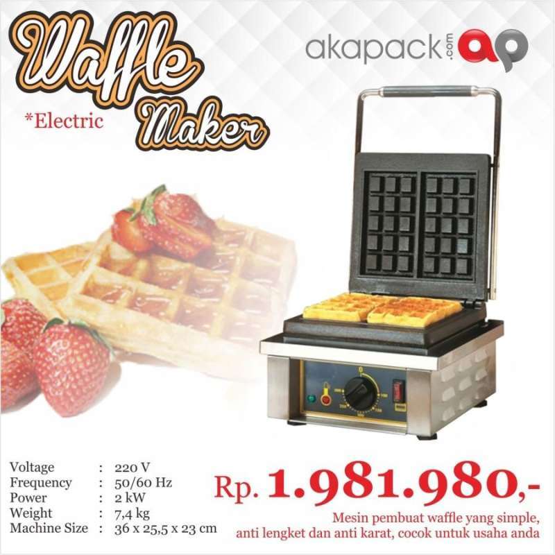 Jual Mesin Waffle / Waffle Machine / Waffle Maker / Mesin Waffle