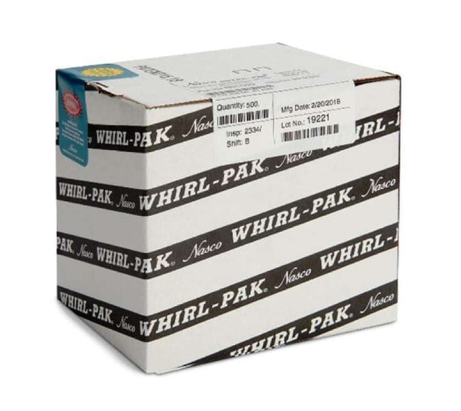 Promo Nasco WhirlPak Sterile Sampling Bag Cap 4 Oz (118 Ml) 500/Box
