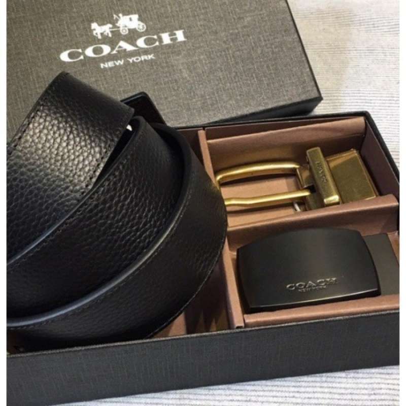 Jual [ORIGINA] COACH Belt Reversible with Signature / Belt Pria Coach