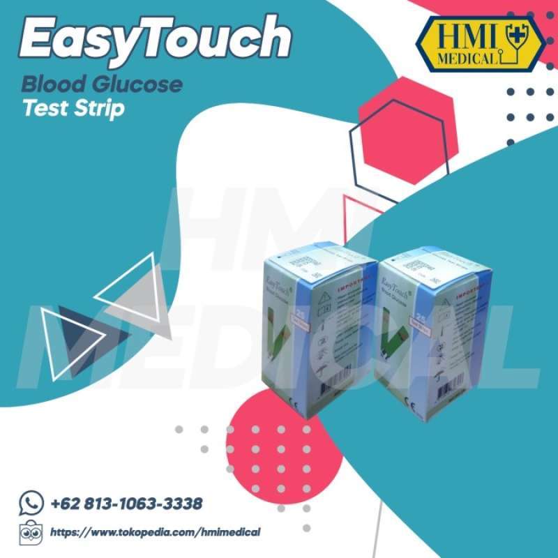 Jual Easy Touch Blood Glucose Test Strip Gula Darah [25 Strips] Di