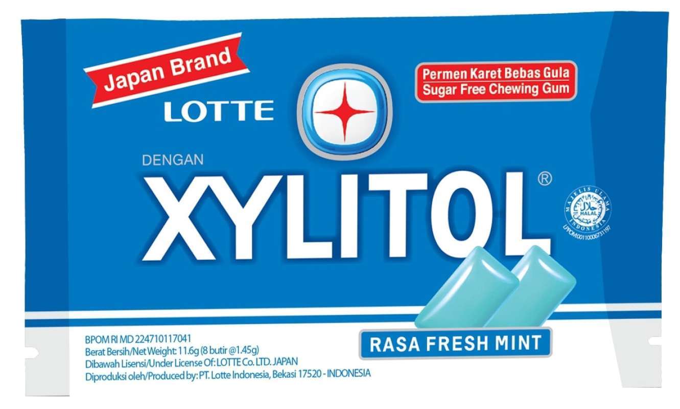 Promo Lotte Xylitol Fresh Mint Blister [11.6 G] Diskon 14 di Seller