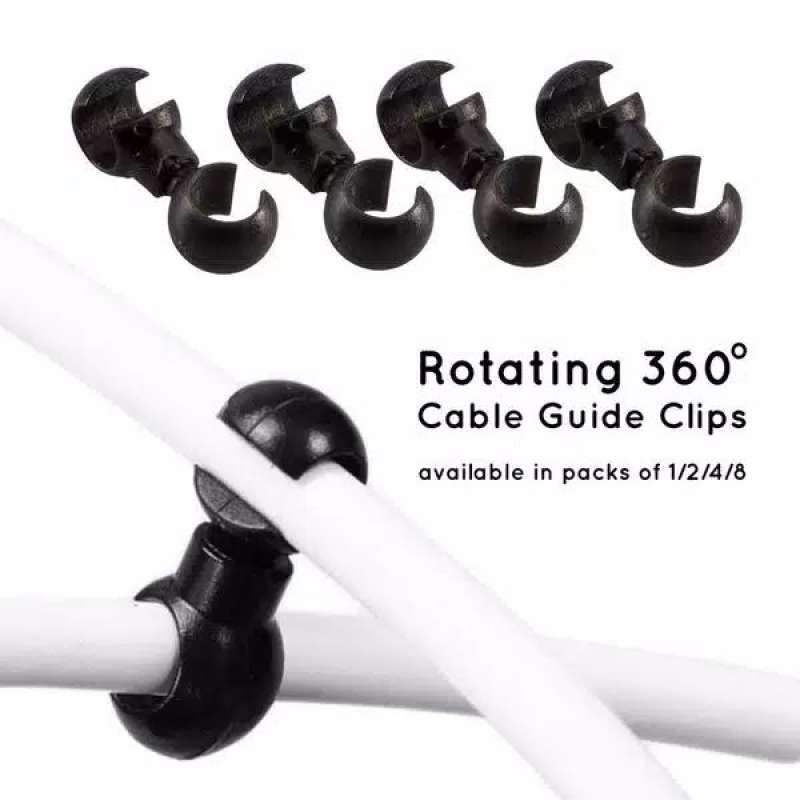 Jual ROTATING HOOK CABLE GUIDE CLIPS S DESIGN CLIP ADJUSTABLE KLIP